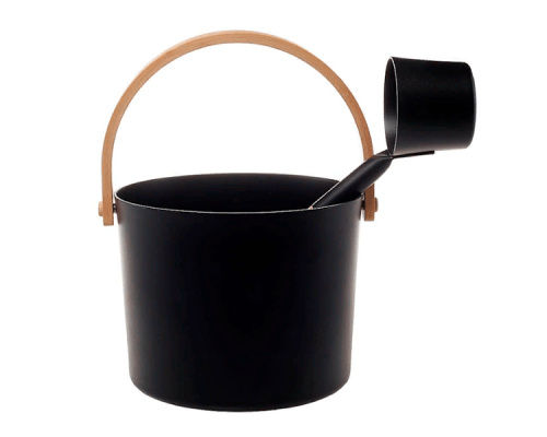 Набор SIMPLE BLACK шайка 5л+черпак 42 см