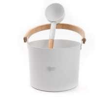 Набор SIMPLE WHITE шайка 5л+черпак 42 см